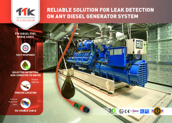 TTK reliable solution for leak detection on diesel generator systems