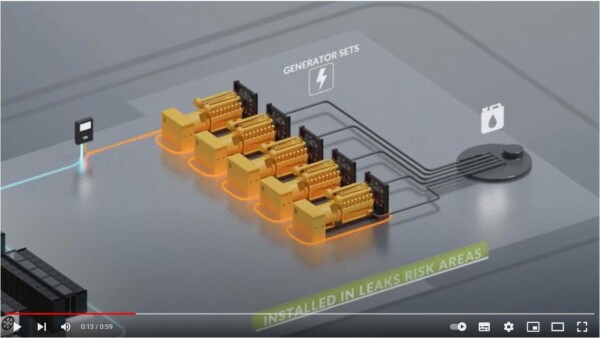 Systèmes numériques de détection de fuites d'hydrocarbures et d'eau dans un data center