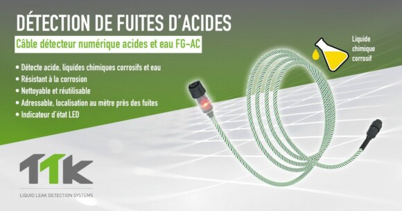 Un câble détecteur optimisé pour la détection de liquides chimiques  corrosifs - TTK Détection de Fuites