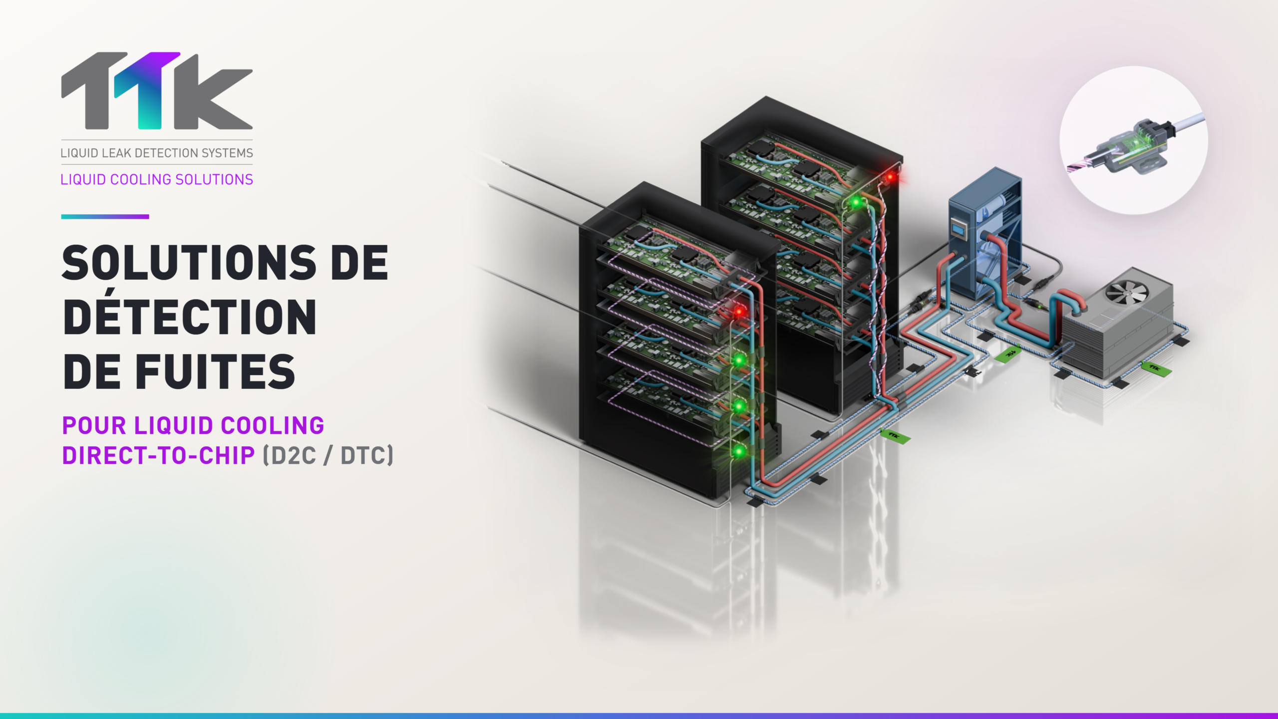 Détection de fuites de liquides pour data centers
